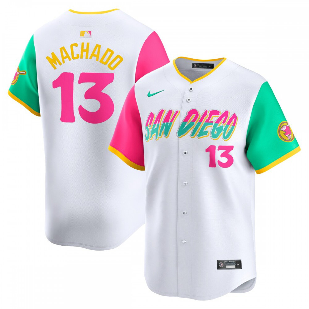 Manny Machado San Diego Padres City Connect Limited Player Jersey - White-Pro Kit Vault | Brand New 26/27 Sports Jerseys